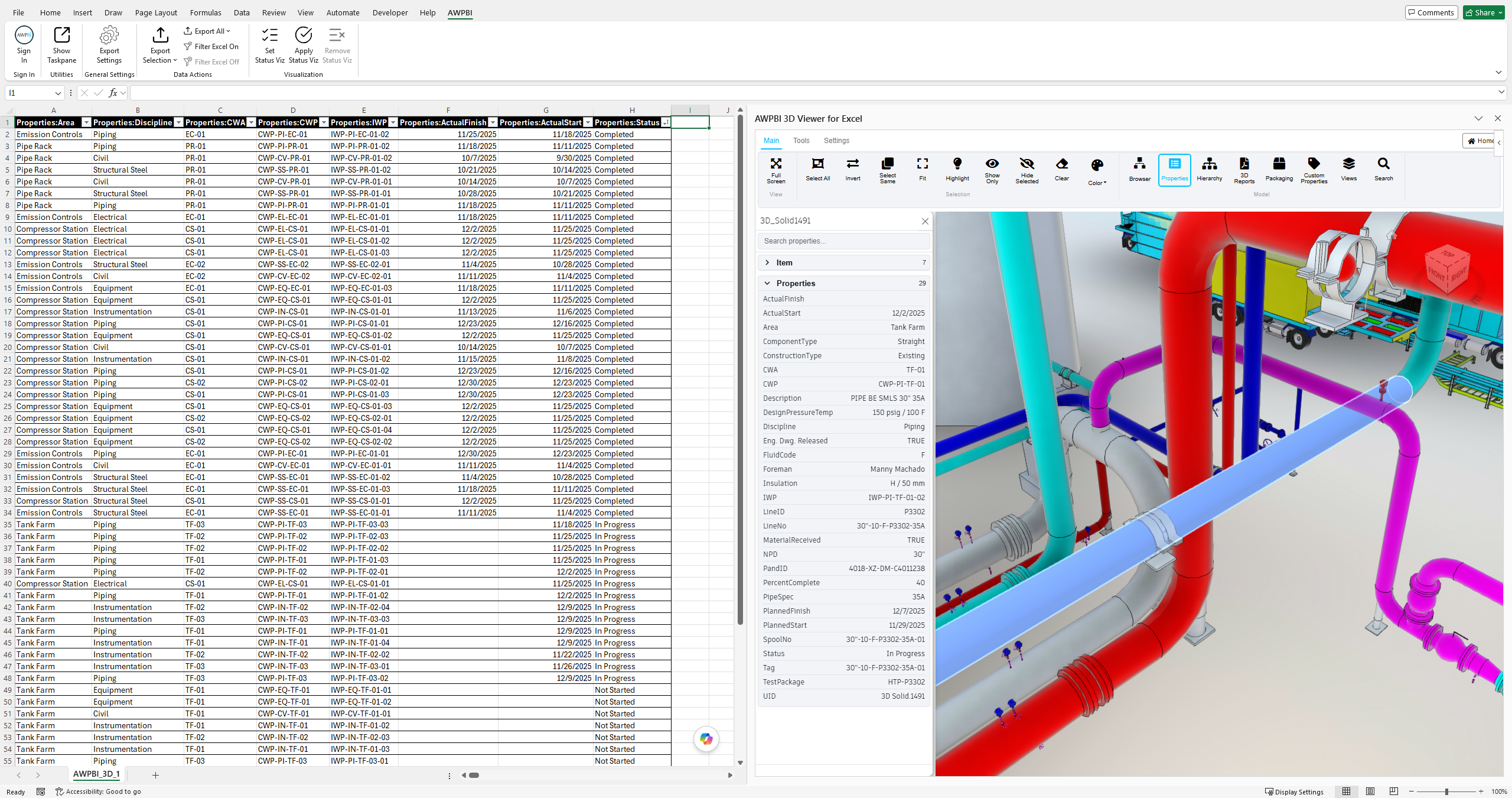 The Base Properties panel listing an object's properties by category