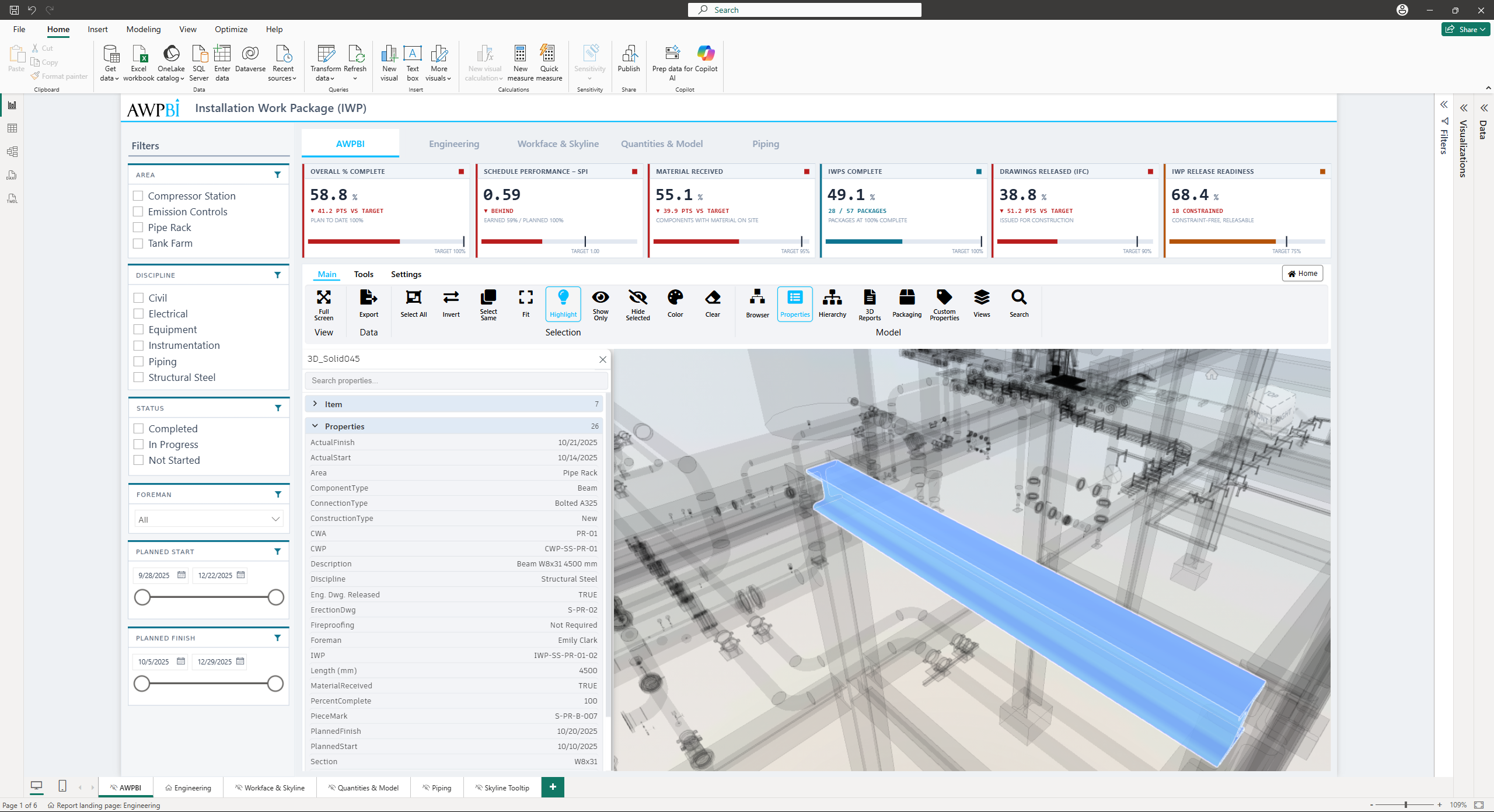 The Base Properties panel showing the properties of a selected object