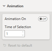 The Animation Settings formatting group